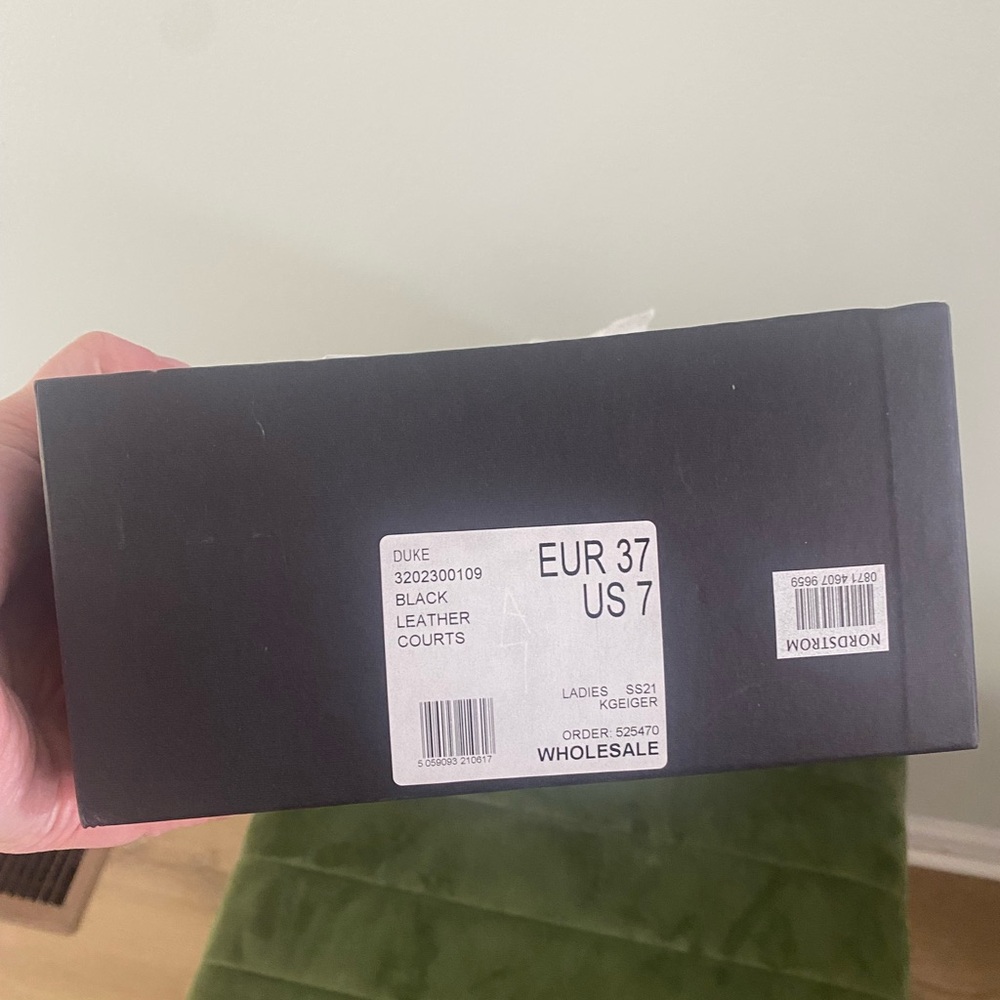 Kurt Geiger Duke Black Crystal Strap Mules - Picture 11 of 13